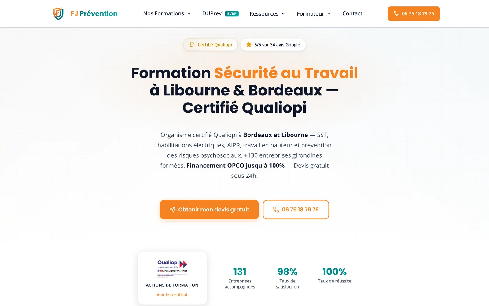 Réalisation : FJ Prévention